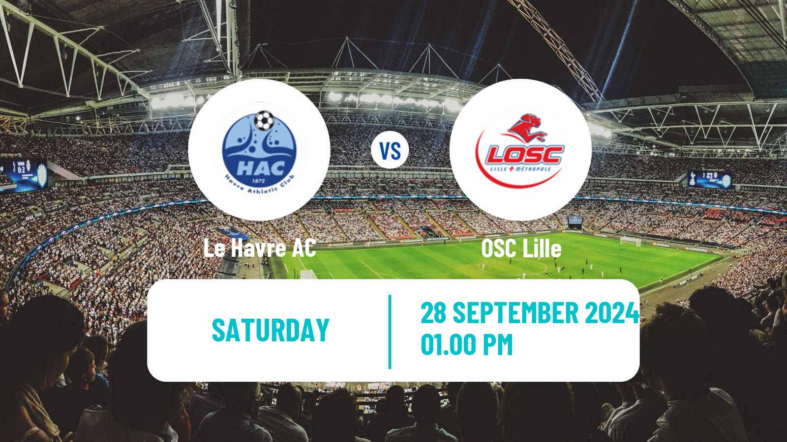 Soccer French Ligue 1 Le Havre - Lille