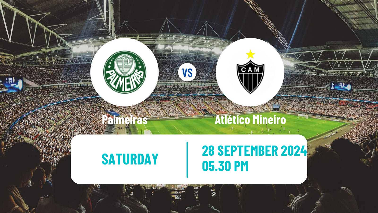 Soccer Brazilian Serie A Palmeiras - Atlético Mineiro