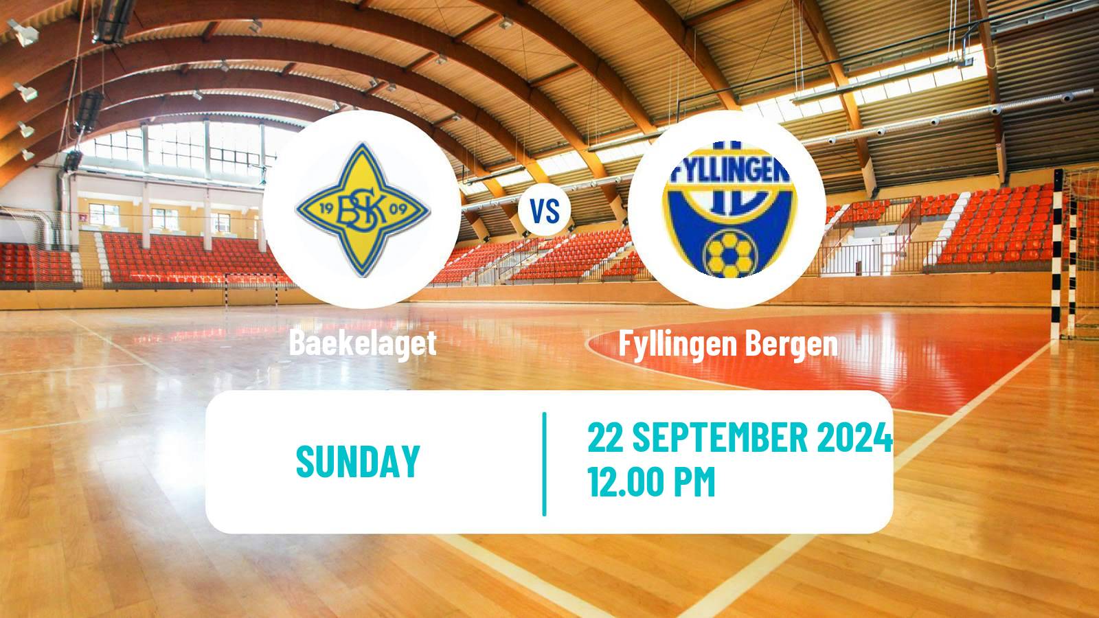 Handball Norwegian Eliteserien Handball Baekelaget - Fyllingen Bergen