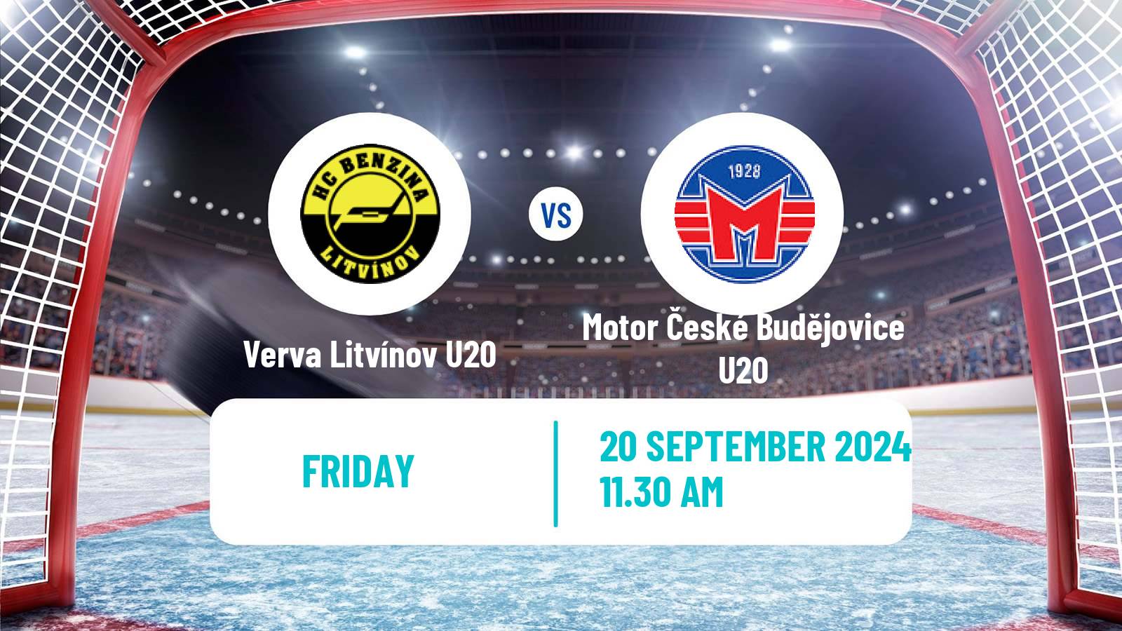 Hockey Czech ELJ Verva Litvínov U20 - Motor České Budějovice U20