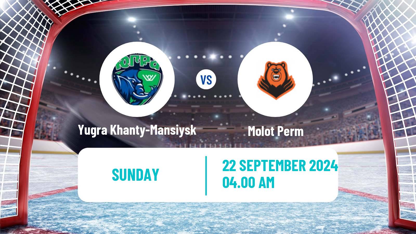 Hockey VHL Yugra Khanty-Mansiysk - Molot Perm