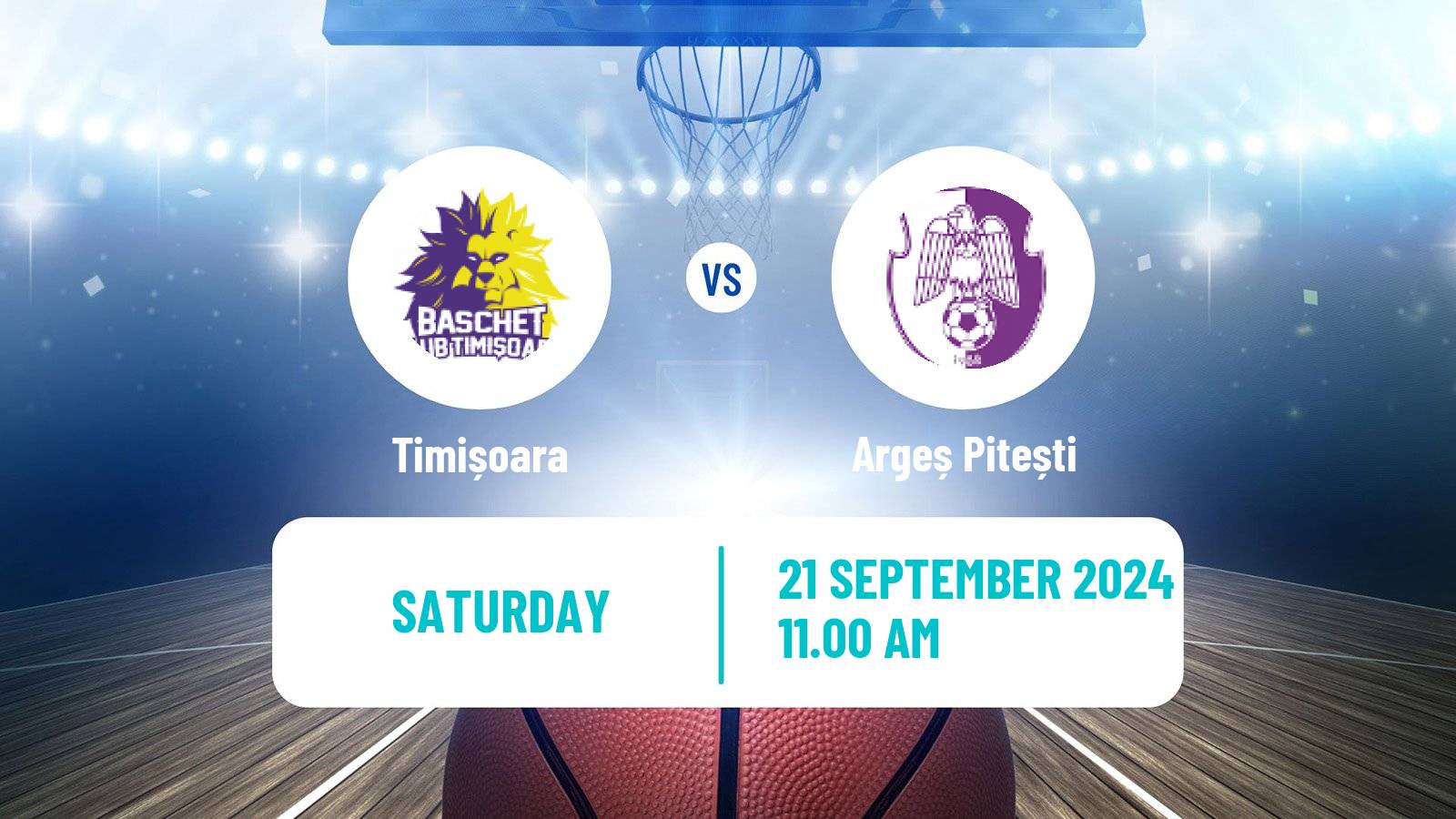 Basketball Romanian Divizia A Basketball Timișoara - Argeș Pitești