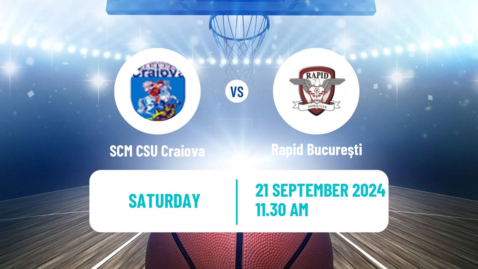 Basketball Romanian Divizia A Basketball SCM CSU Craiova - Rapid Bucureşti