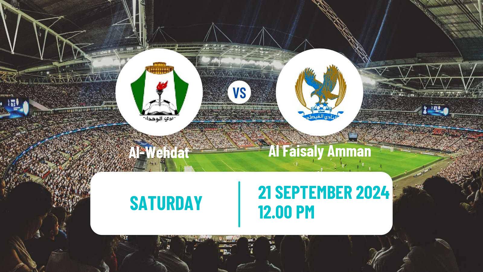 Soccer Jordan Premier League Al-Wehdat - Al Faisaly Amman