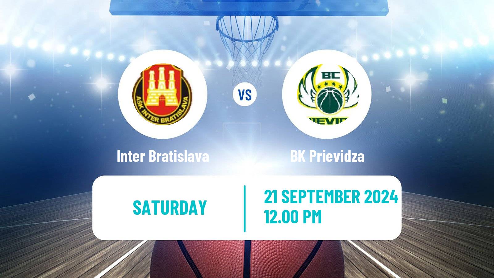 Basketball Slovak Extraliga Basketball Inter Bratislava - Prievidza