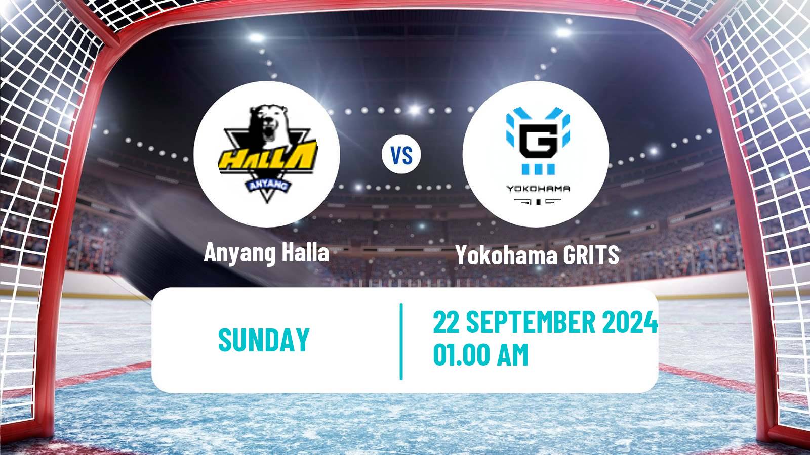 Hockey Asia League Ice Hockey Anyang Halla - Yokohama GRITS