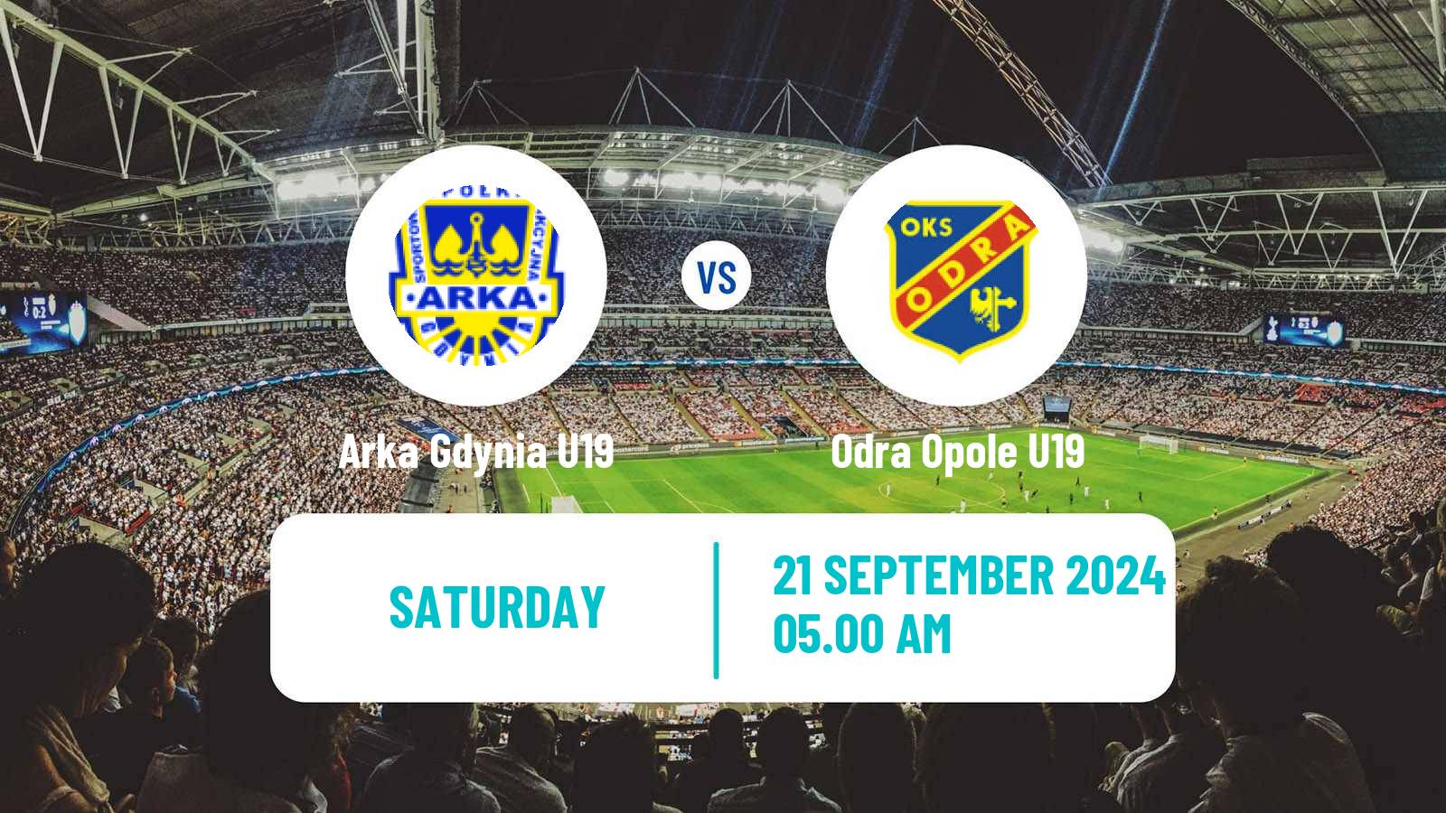 Soccer Polish Central Youth League Arka Gdynia U19 - Odra Opole U19