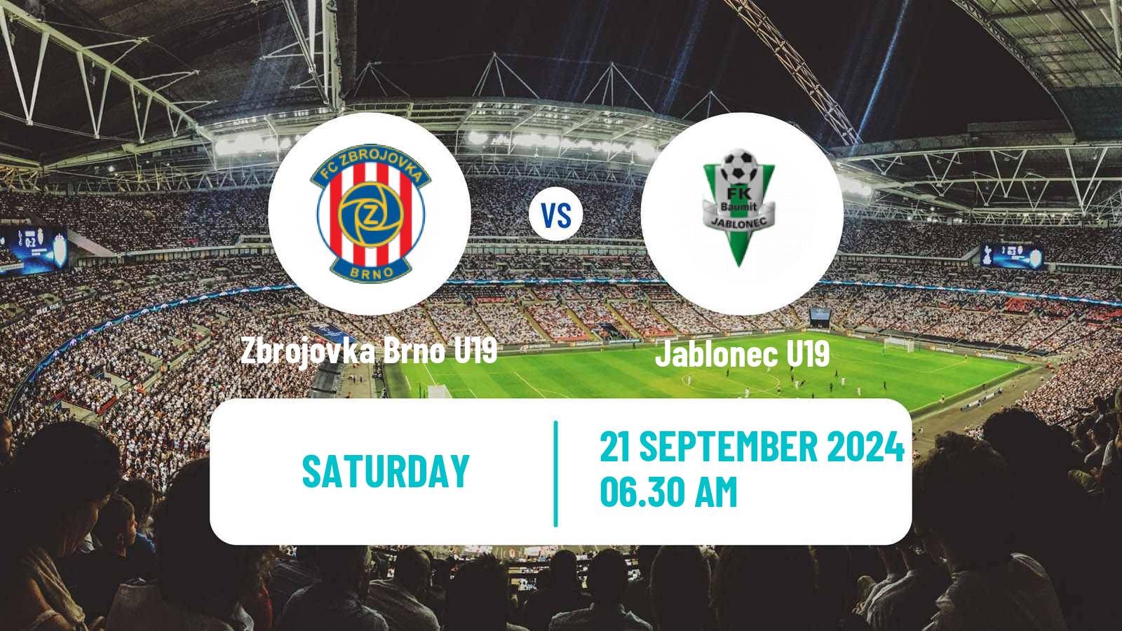 Soccer Czech U19 League Zbrojovka Brno U19 - Jablonec U19