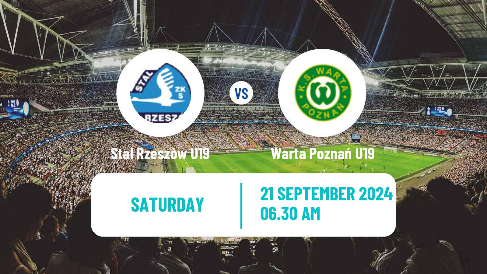 Soccer Polish Central Youth League Stal Rzeszów U19 - Warta Poznań U19