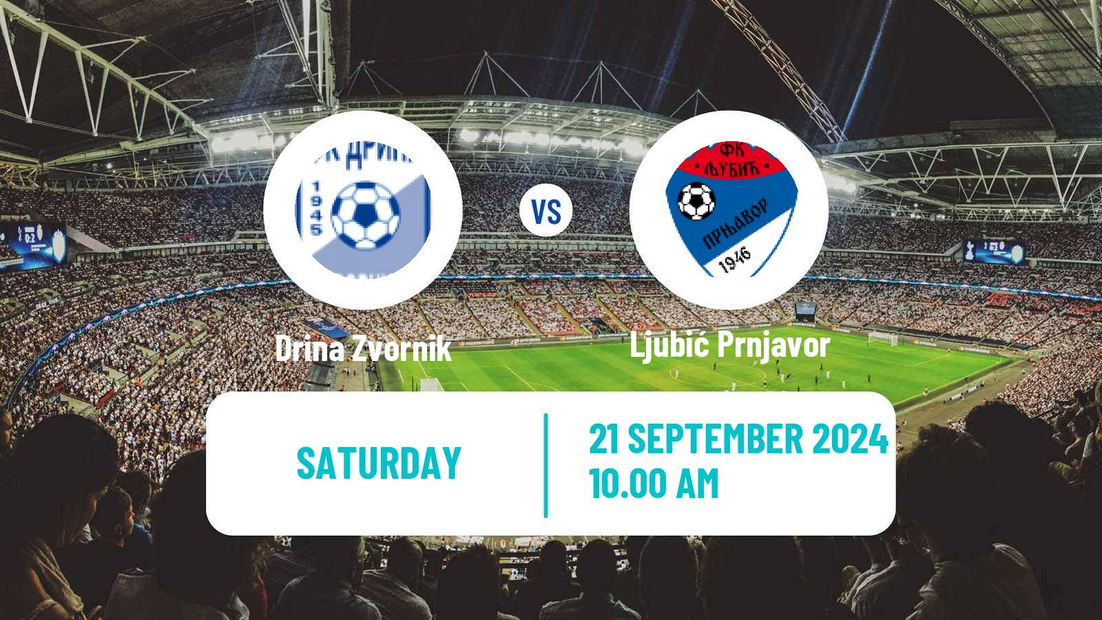 Soccer Bosnian Prva Liga RS Drina Zvornik - Ljubić Prnjavor