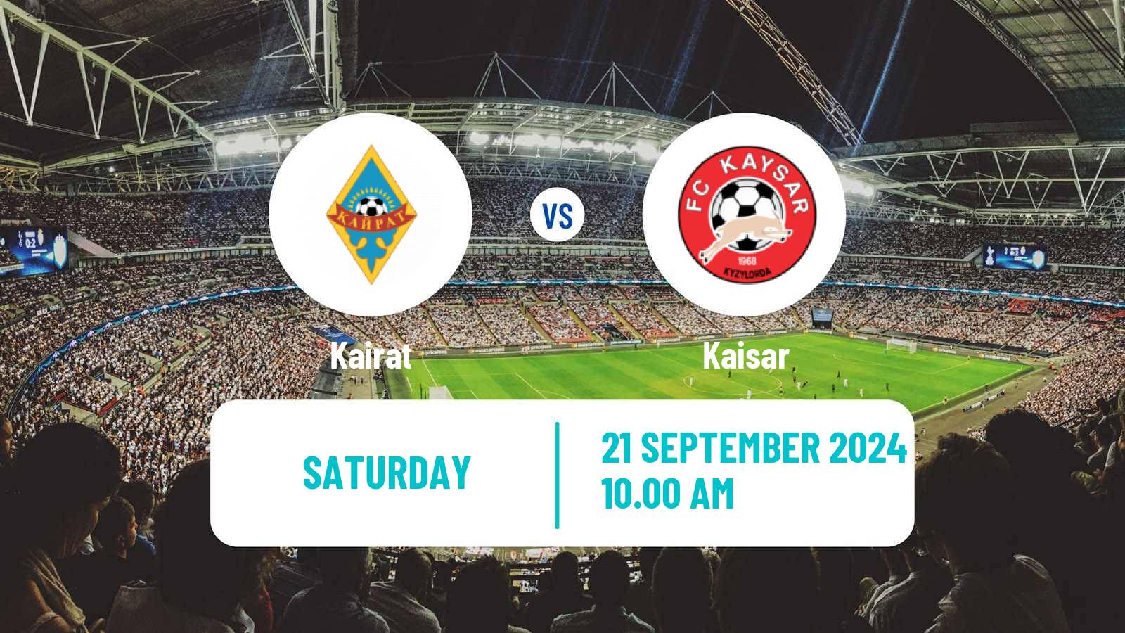 Soccer Kazakh Premier League Kairat - Kaisar