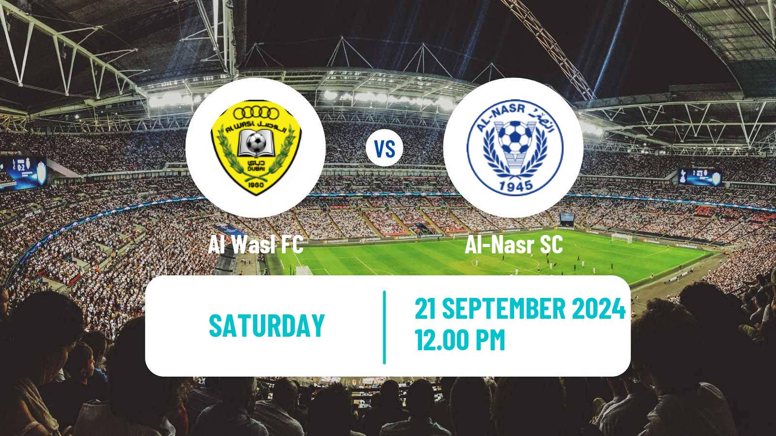 Soccer UAE Football League Al Wasl - Al-Nasr