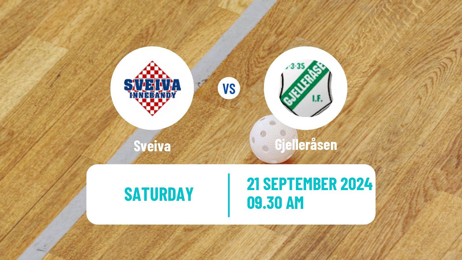 Floorball Norwegian Eliteserien Floorball Sveiva - Gjelleråsen