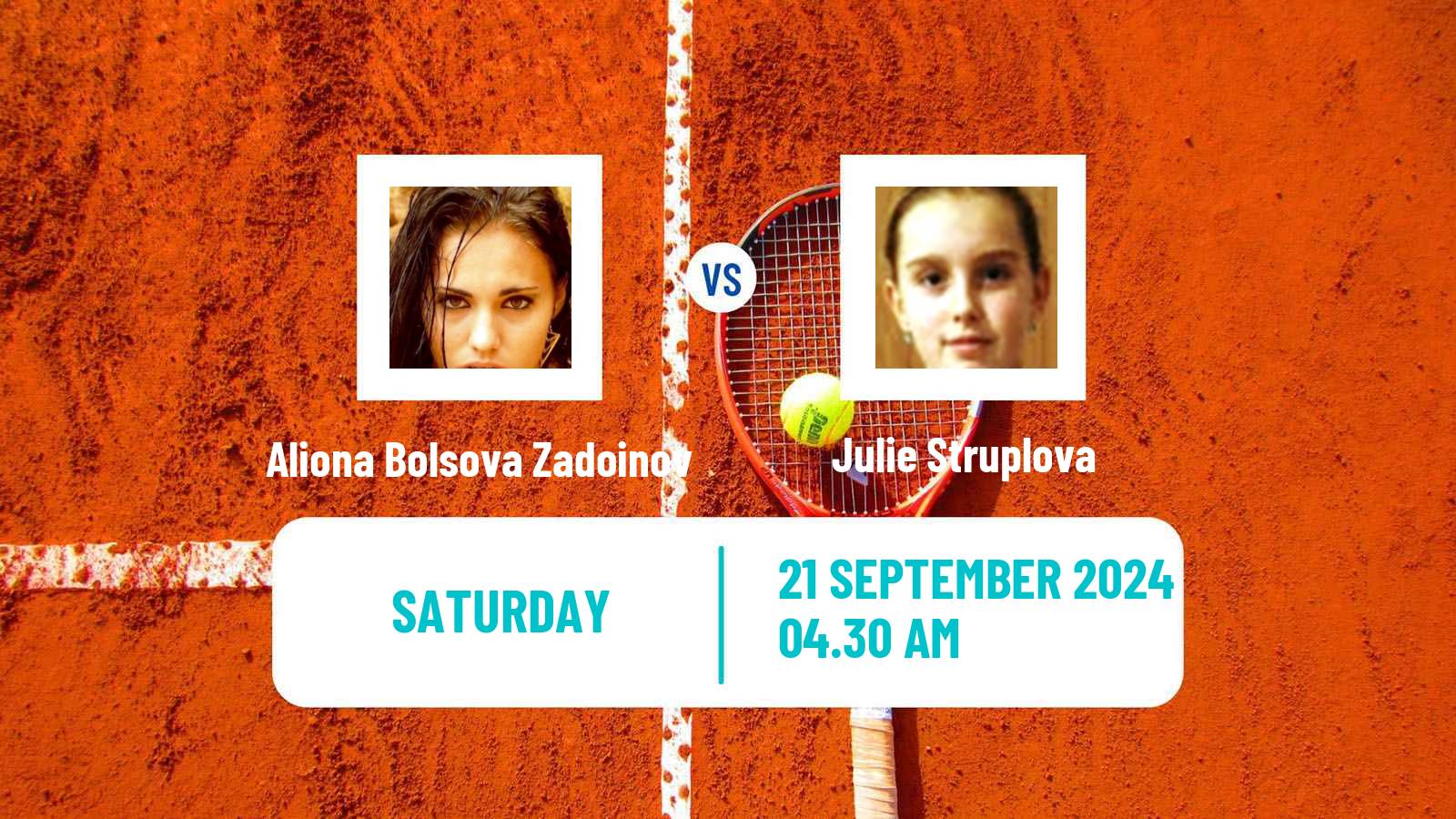 Tennis ITF W35 Santa Margherita Di Pula 7 Women Aliona Bolsova Zadoinov - Julie Struplova