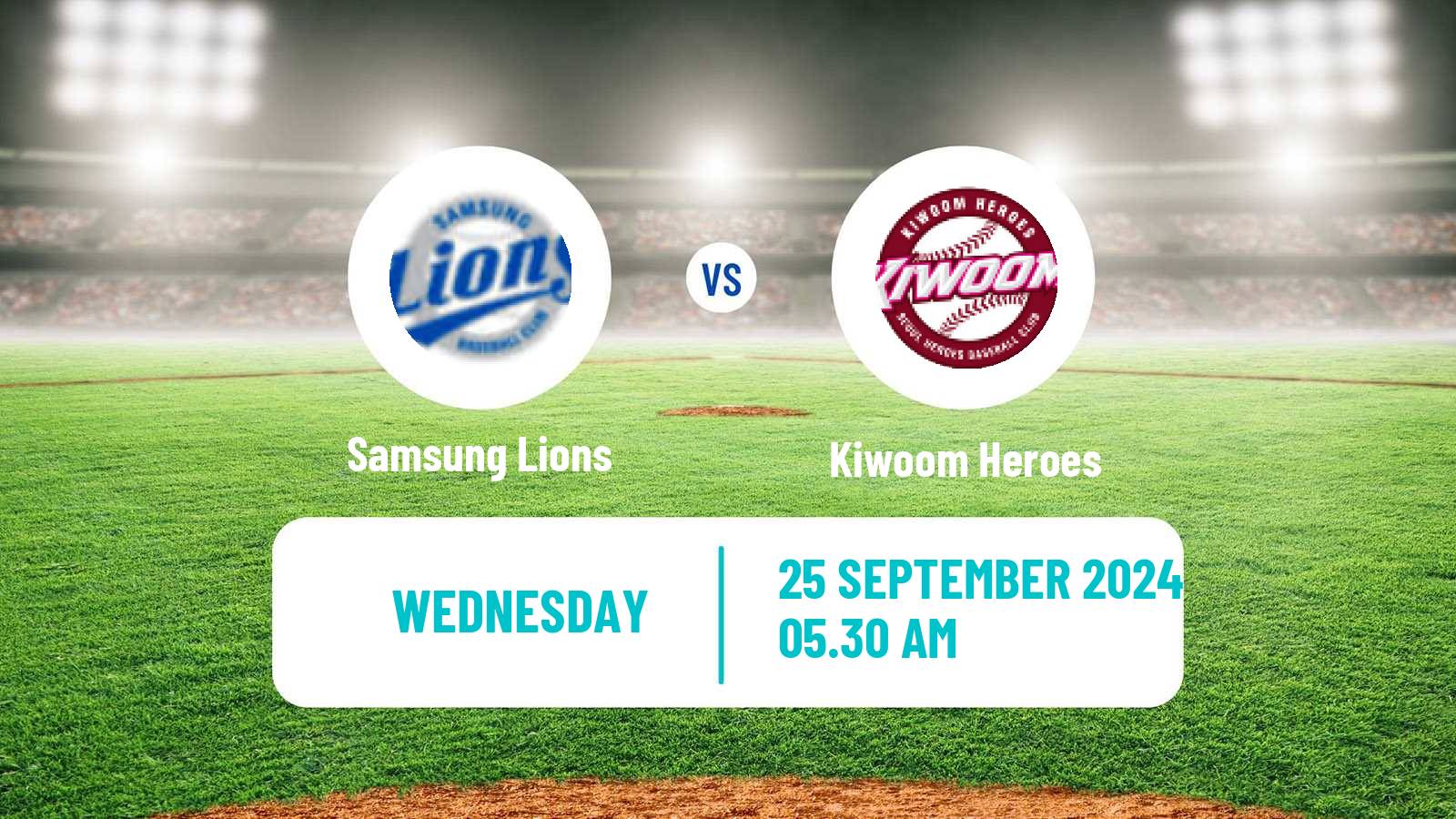 Baseball KBO Samsung Lions - Kiwoom Heroes