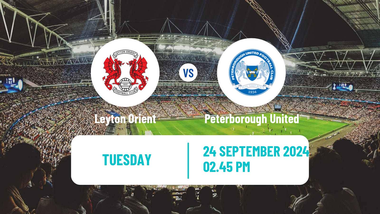 Soccer English League One Leyton Orient - Peterborough United