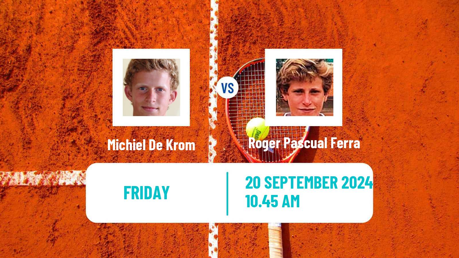 Tennis ITF M15 Melilla Men Michiel De Krom - Roger Pascual Ferra