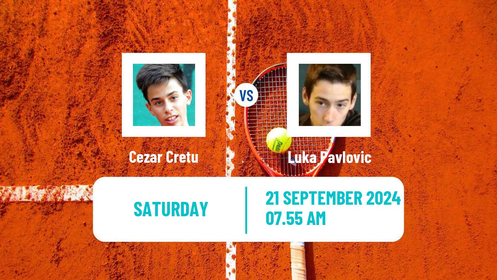 Tennis Sibiu Challenger Men Cezar Cretu - Luka Pavlovic