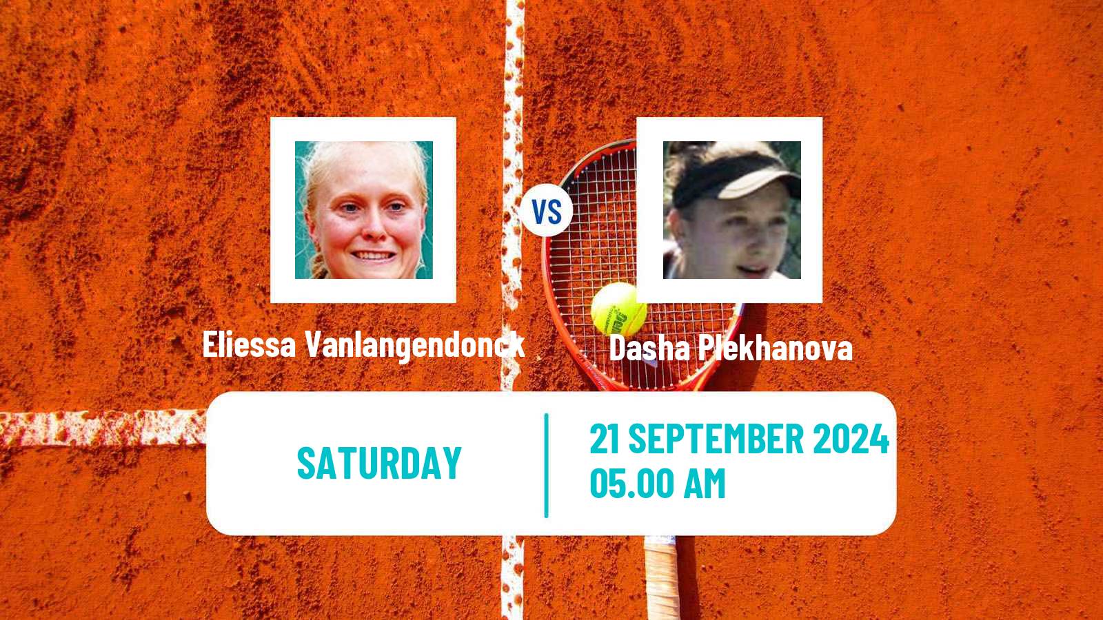 Tennis ITF W15 Monastir 36 Women Eliessa Vanlangendonck - Dasha Plekhanova