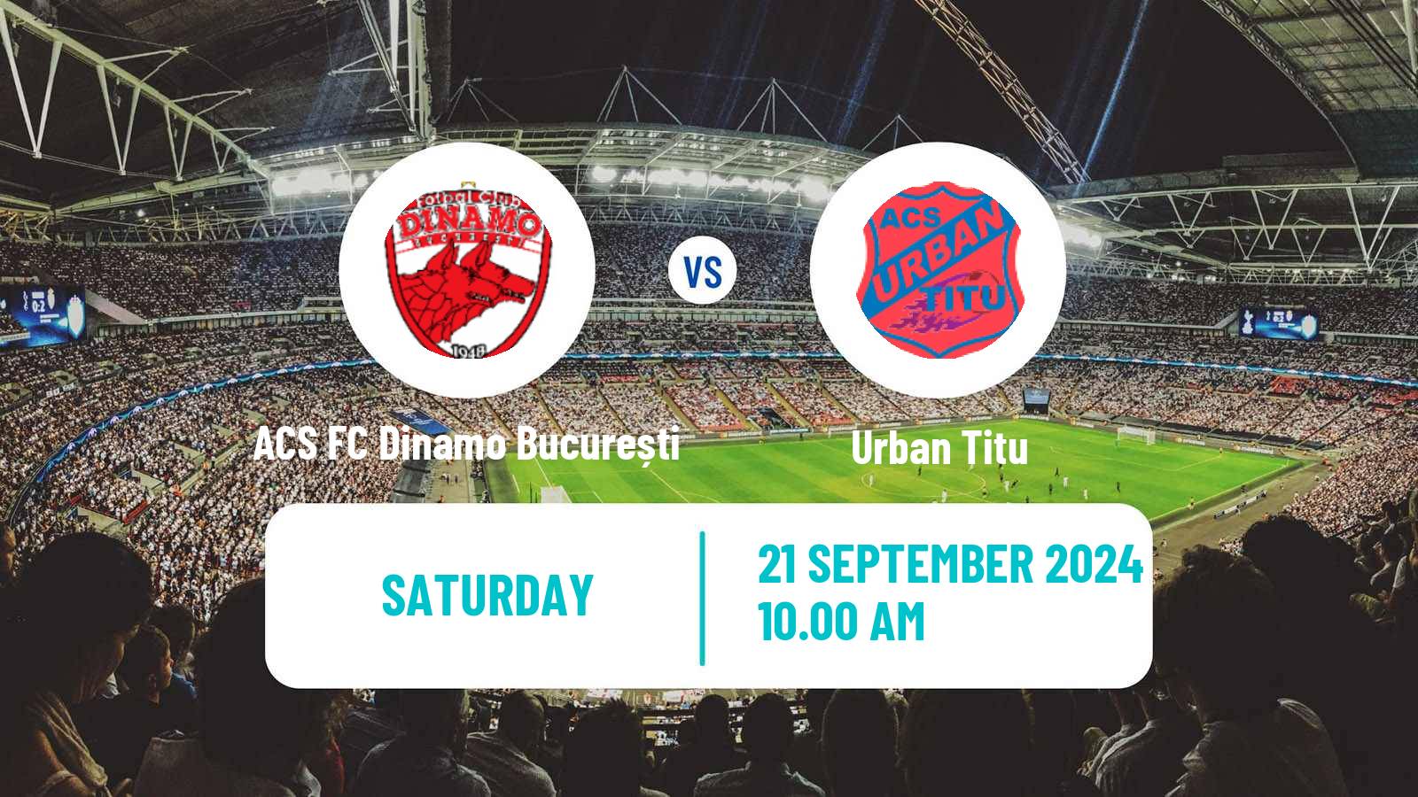 Soccer Romanian Liga 3 - Seria 5 ACS FC Dinamo București - Urban Titu