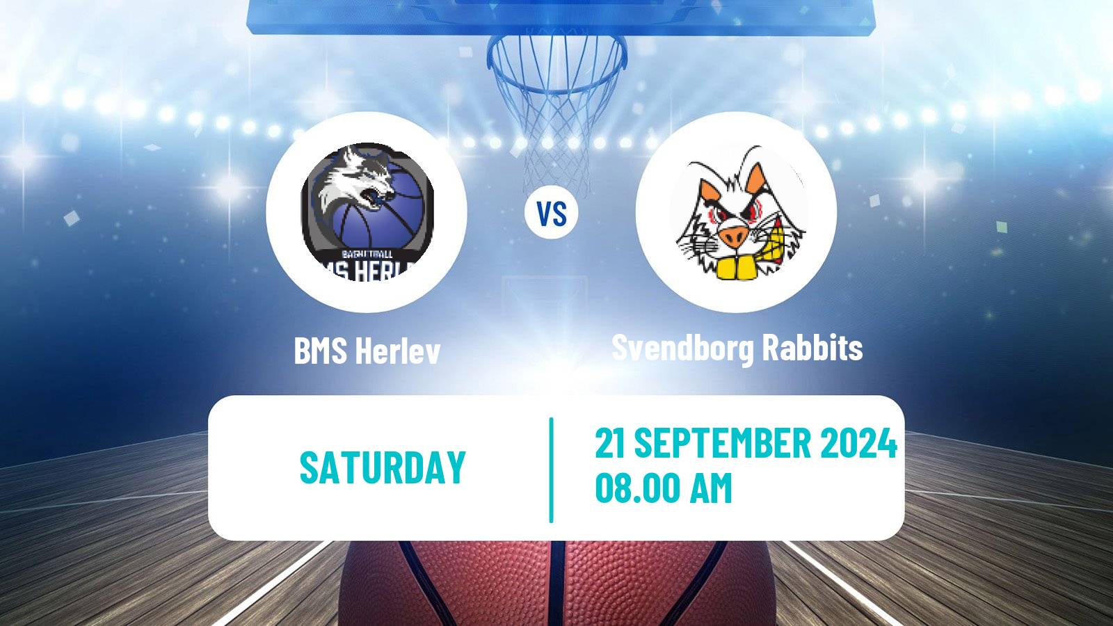 Basketball Danish Basketligaen BMS Herlev - Svendborg Rabbits