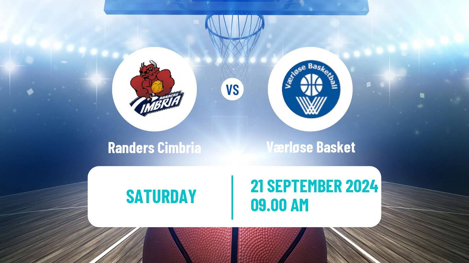 Basketball Danish Basketligaen Randers Cimbria - Værløse Basket