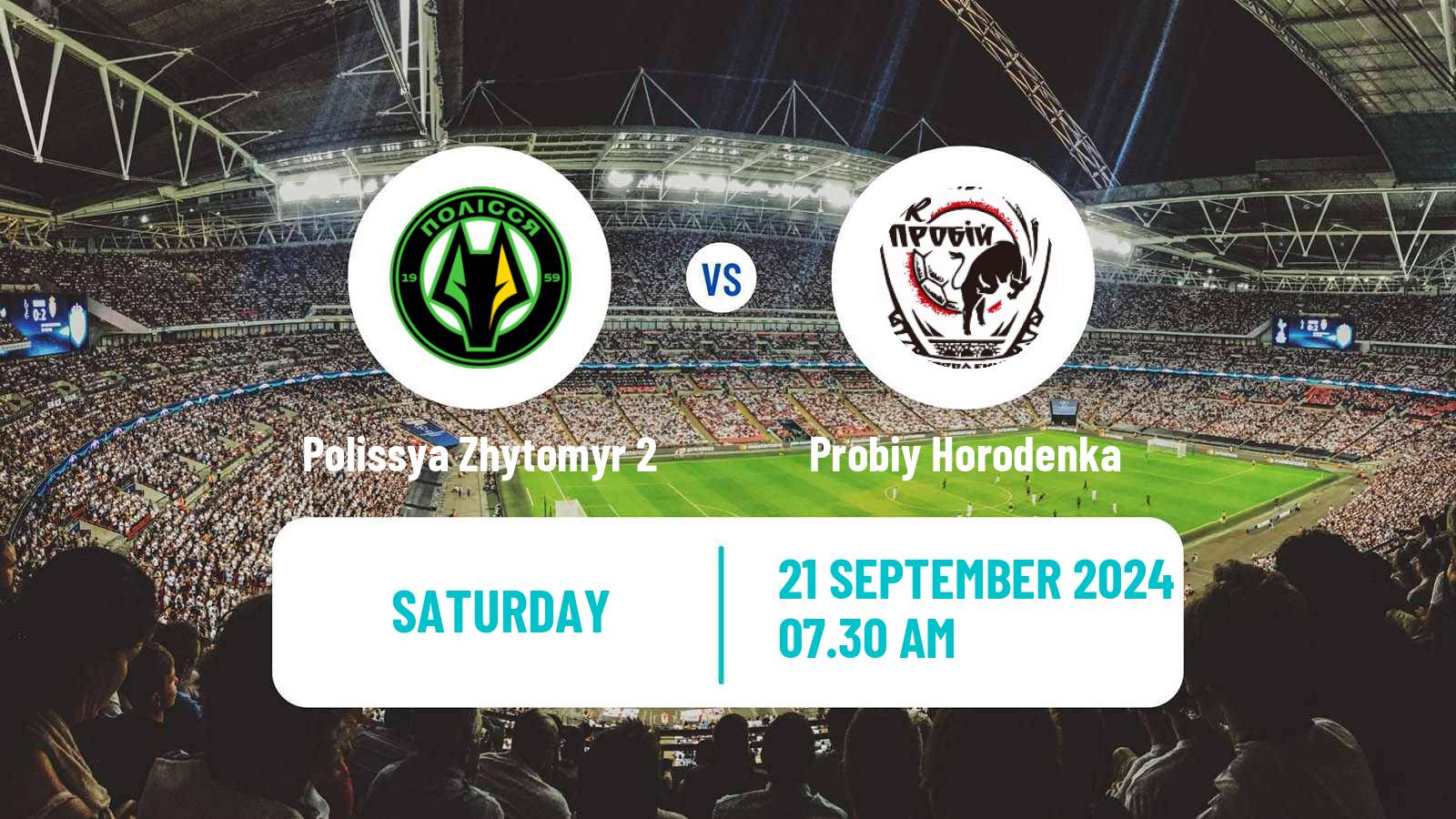 Soccer Ukrainian Druha Liga Polissya Zhytomyr 2 - Probiy Horodenka