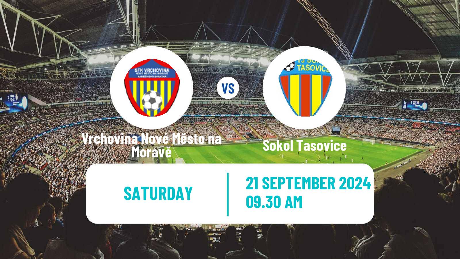 Soccer Czech Division D Vrchovina Nové Město na Moravě - Sokol Tasovice