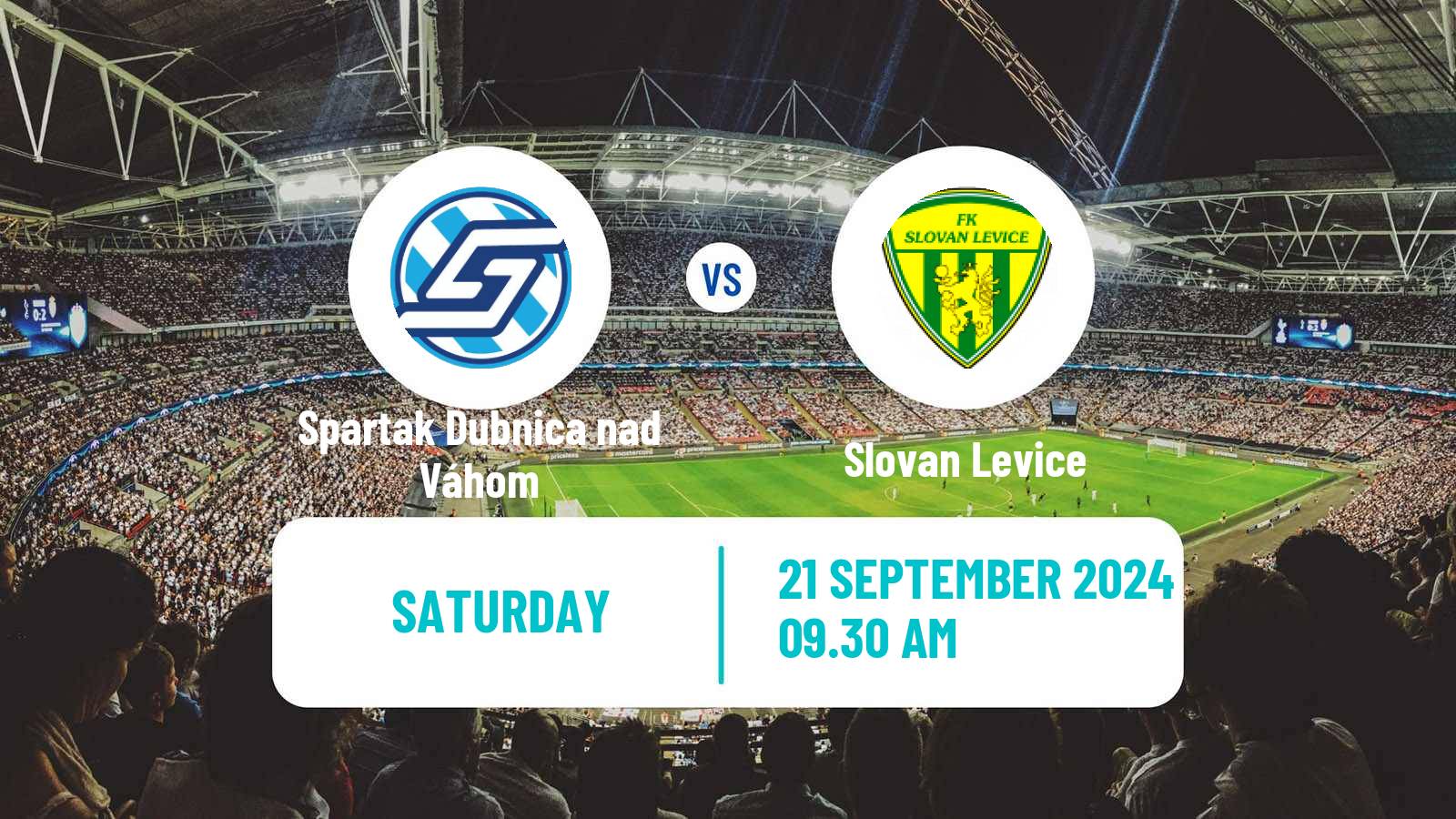 Soccer Slovak 4 Liga West Spartak Dubnica nad Váhom - Slovan Levice