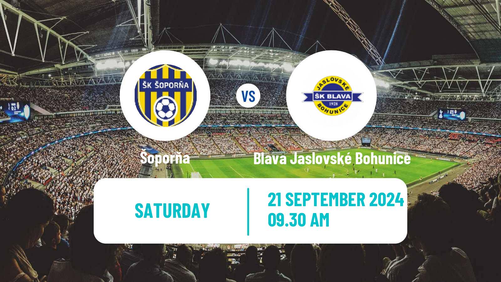 Soccer Slovak 4 Liga West Šoporňa - Blava Jaslovské Bohunice