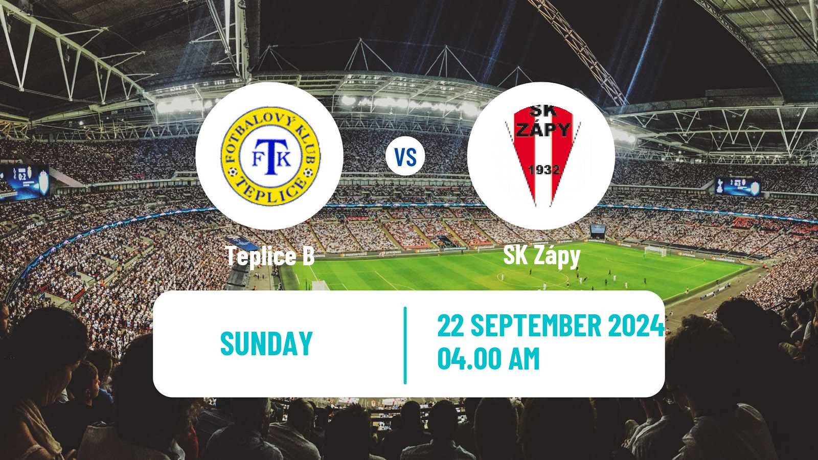 Soccer Czech CFL Group B Teplice B - Zápy