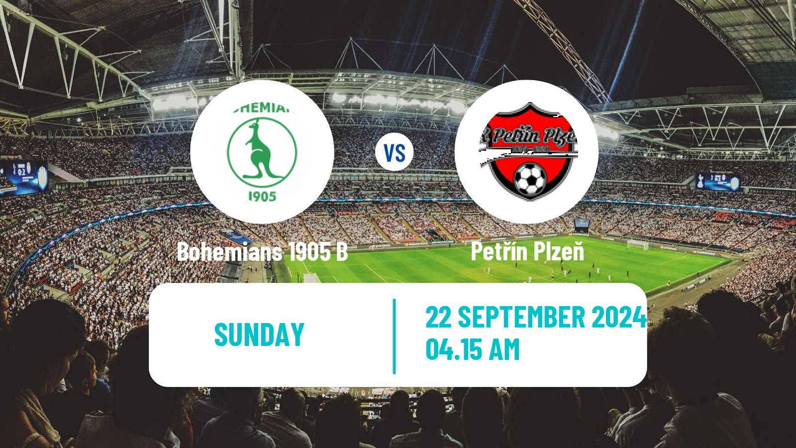 Soccer Czech CFL Group A Bohemians 1905 B - Petřín Plzeň