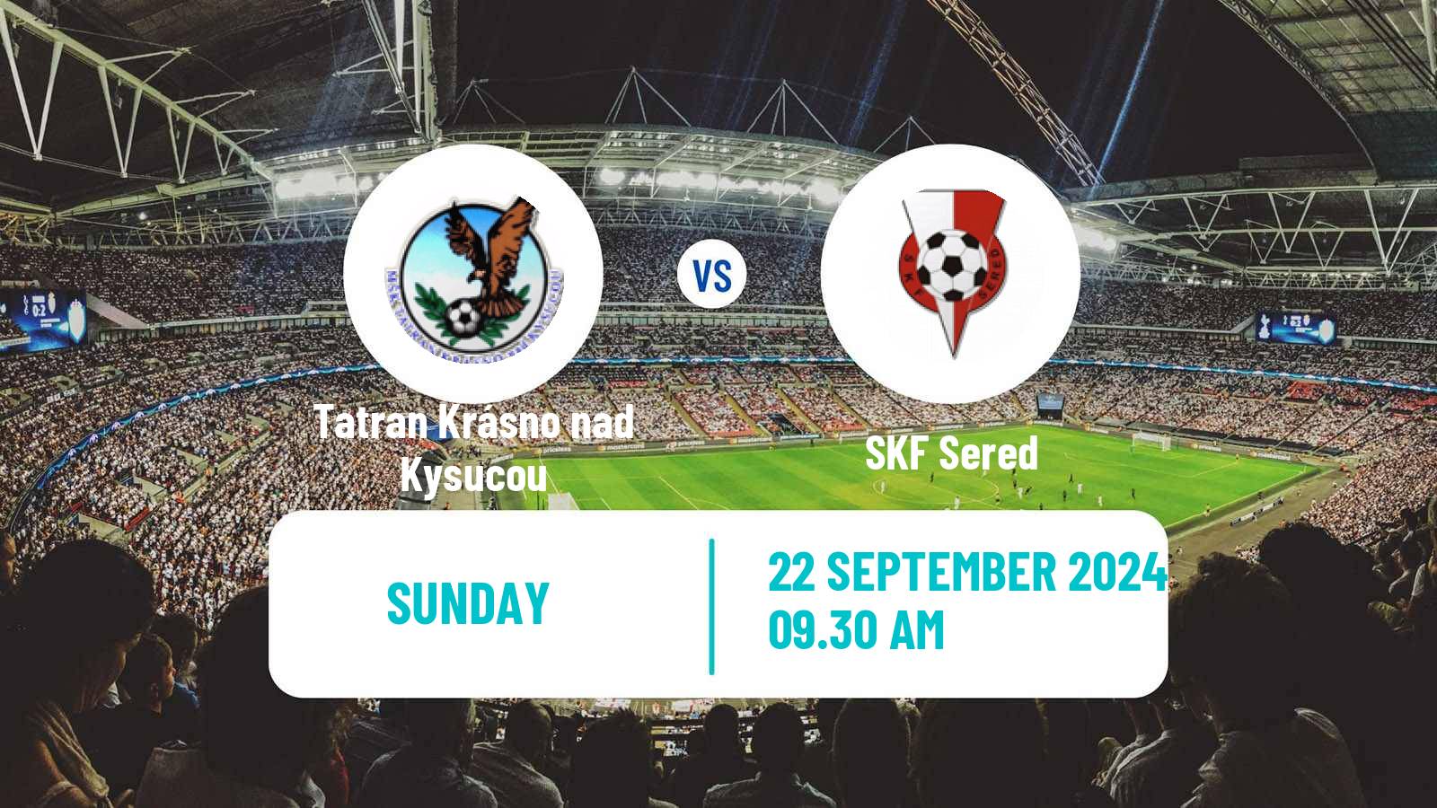 Soccer Slovak 3 Liga West Tatran Krásno nad Kysucou - Sered