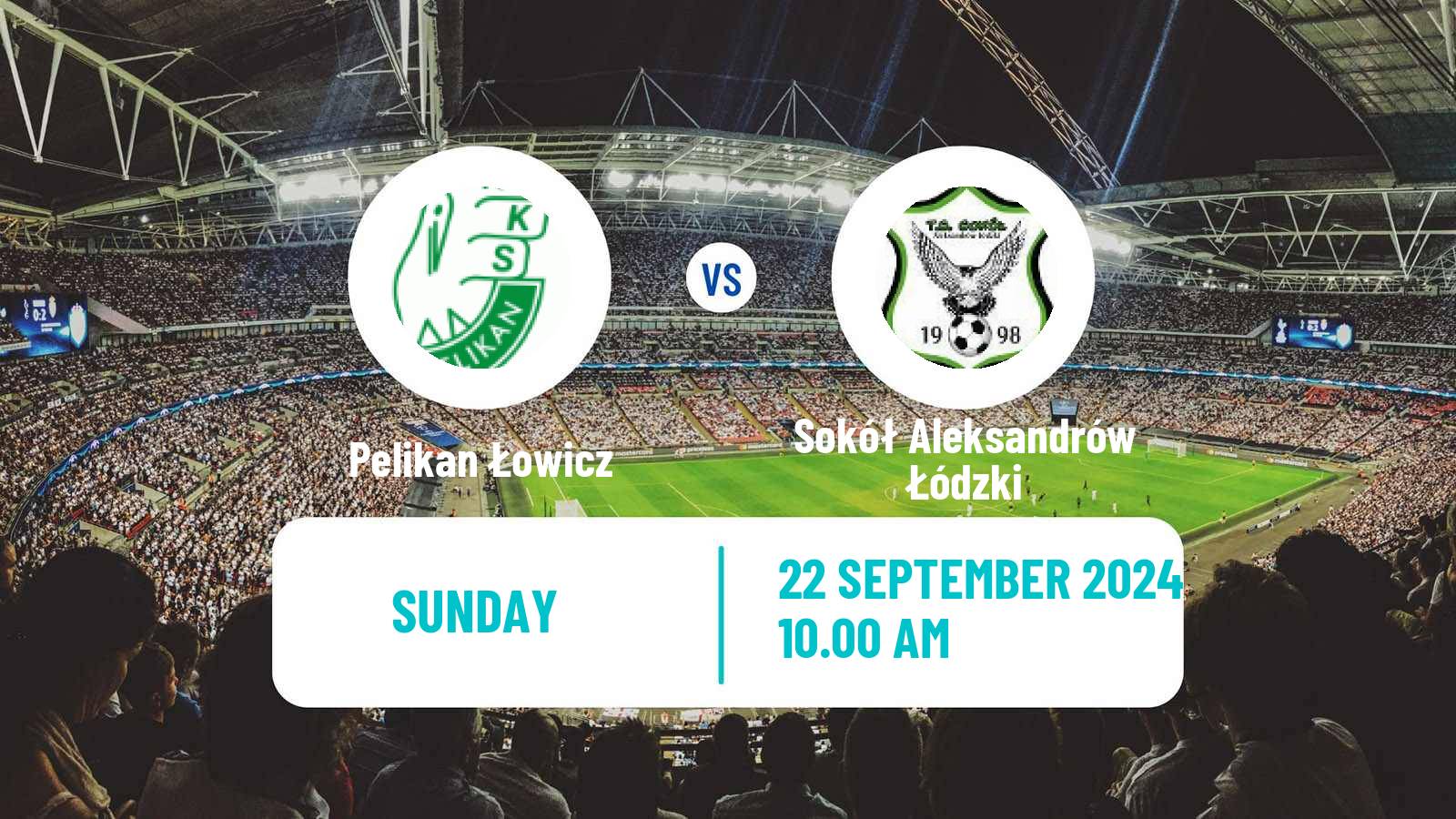 Soccer Polish Division 3 - Group I Pelikan Łowicz - Sokół Aleksandrów Łódzki