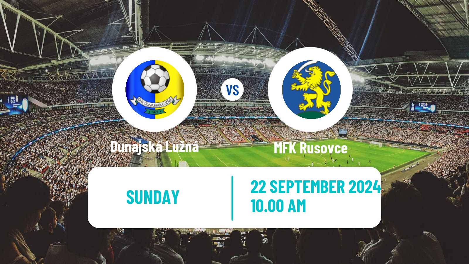 Soccer Slovak 4 Liga Bratislava Dunajská Lužná - Rusovce