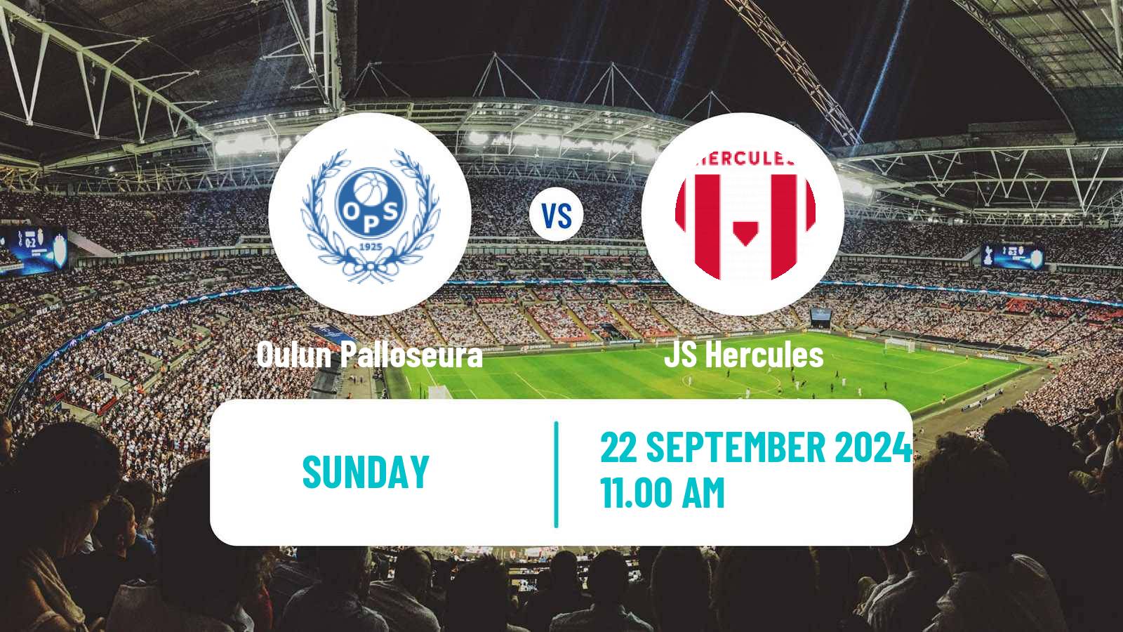 Soccer Finnish Kakkonen Group C Oulun Palloseura - JS Hercules