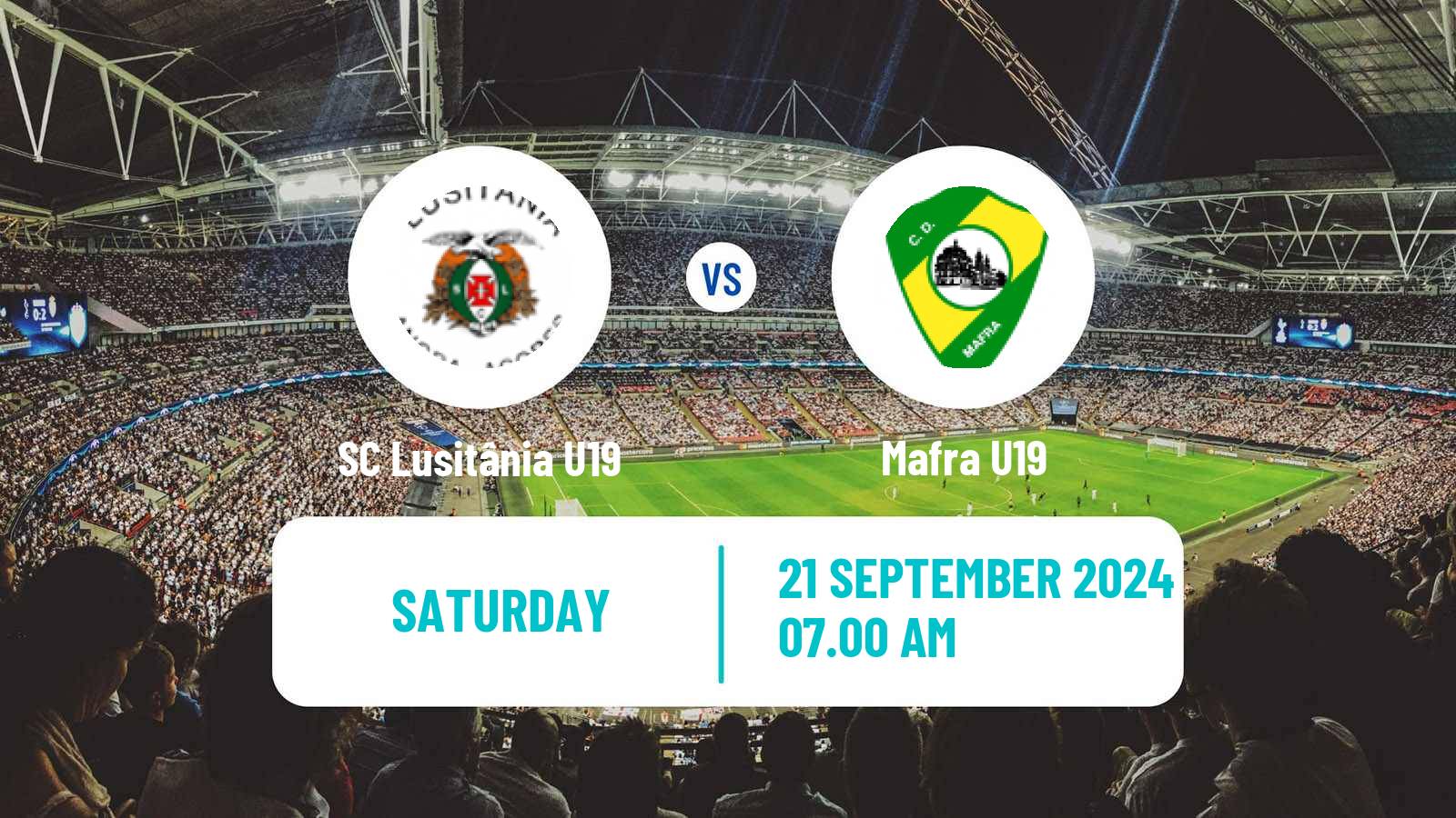 Soccer Portuguese Campeonato Nacional U19 SC Lusitânia U19 - Mafra U19