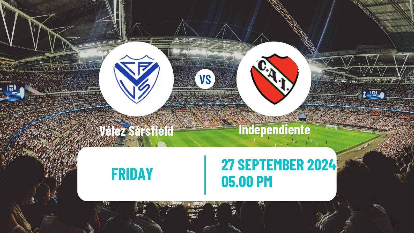 Soccer Copa Argentina Vélez Sársfield - Independiente