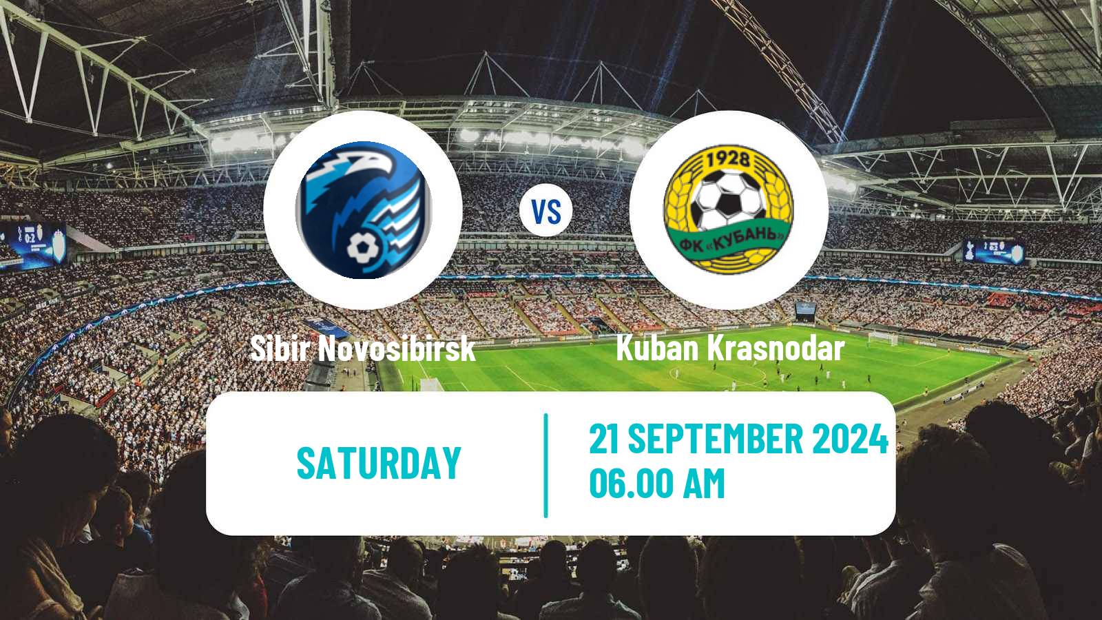 Soccer Russian FNL 2 Division A Gold Sibir Novosibirsk - Kuban Krasnodar