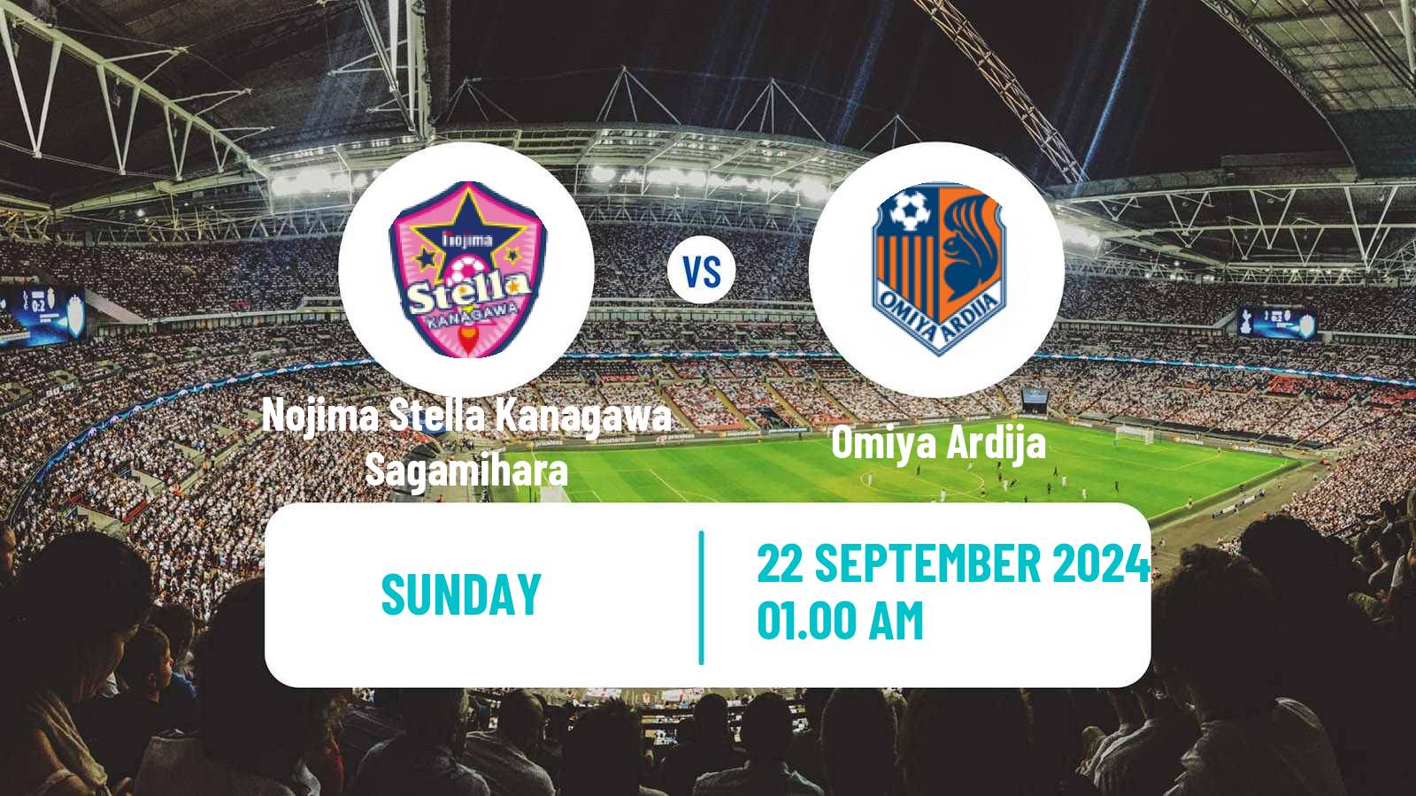 Soccer Japan WE League Women Nojima Stella Kanagawa Sagamihara - Omiya Ardija