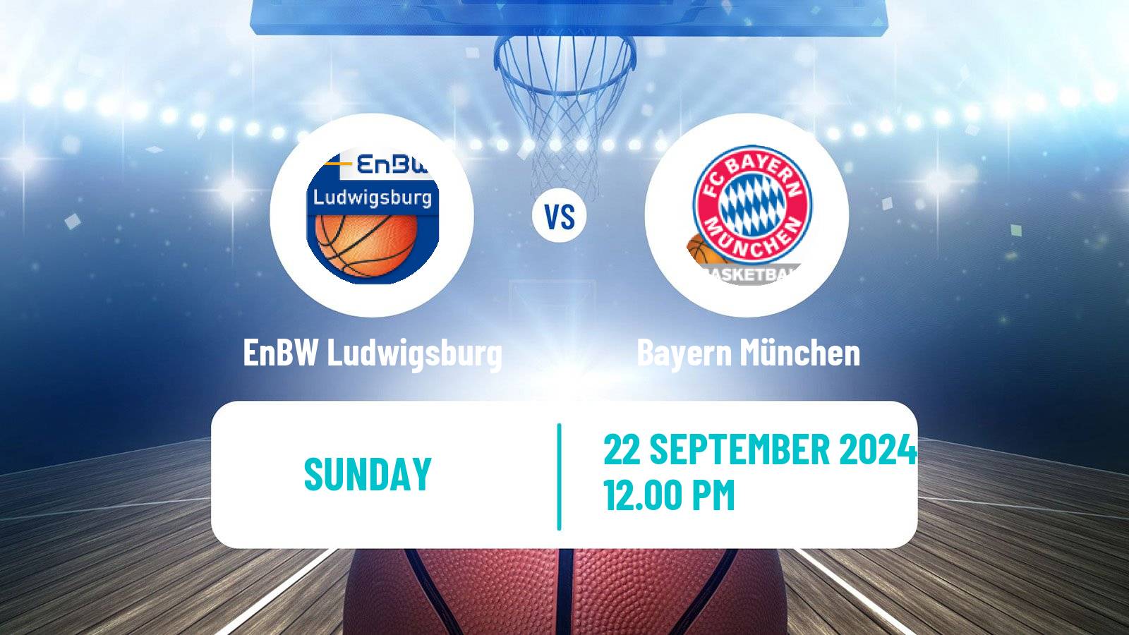 Basketball German BBL EnBW Ludwigsburg - Bayern München