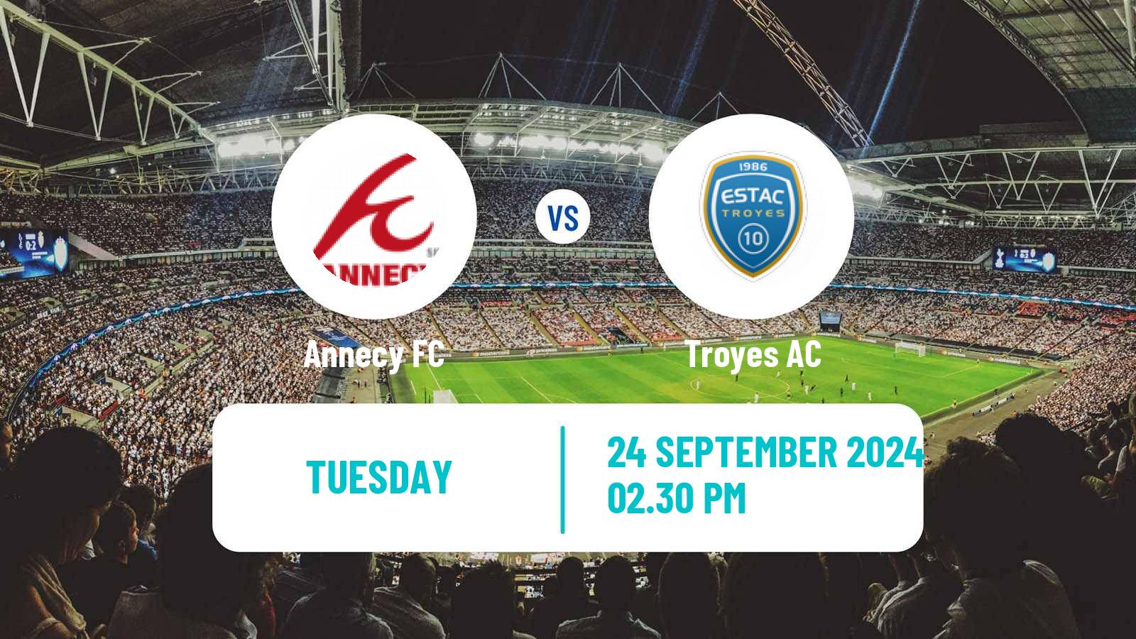 Soccer French Ligue 2 Annecy - Troyes