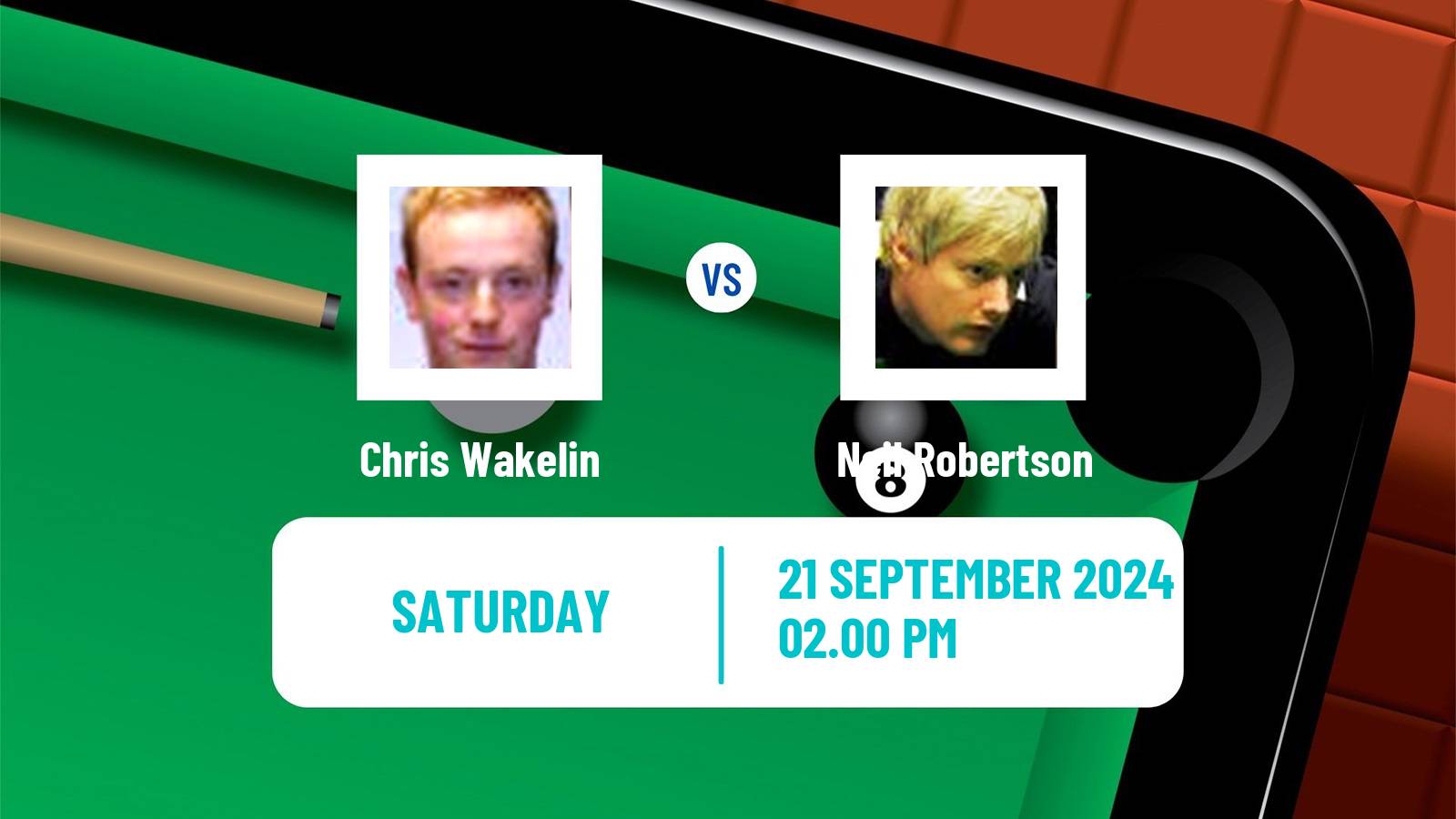 Snooker English Open Chris Wakelin - Neil Robertson