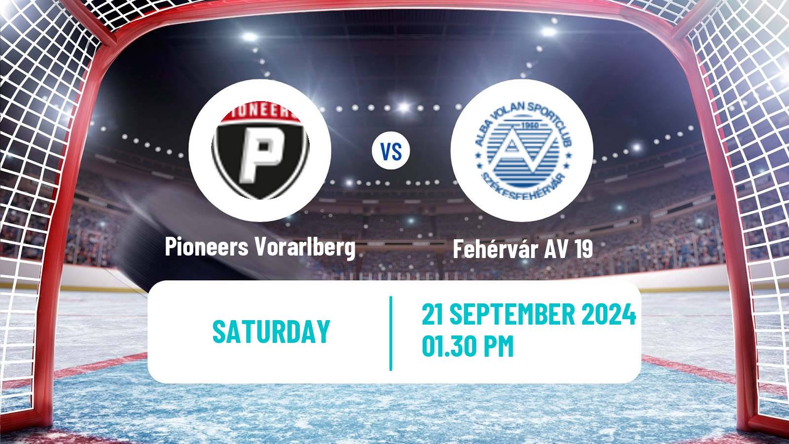 Hockey Austrian Ice Hockey League Pioneers Vorarlberg - Fehérvár AV 19