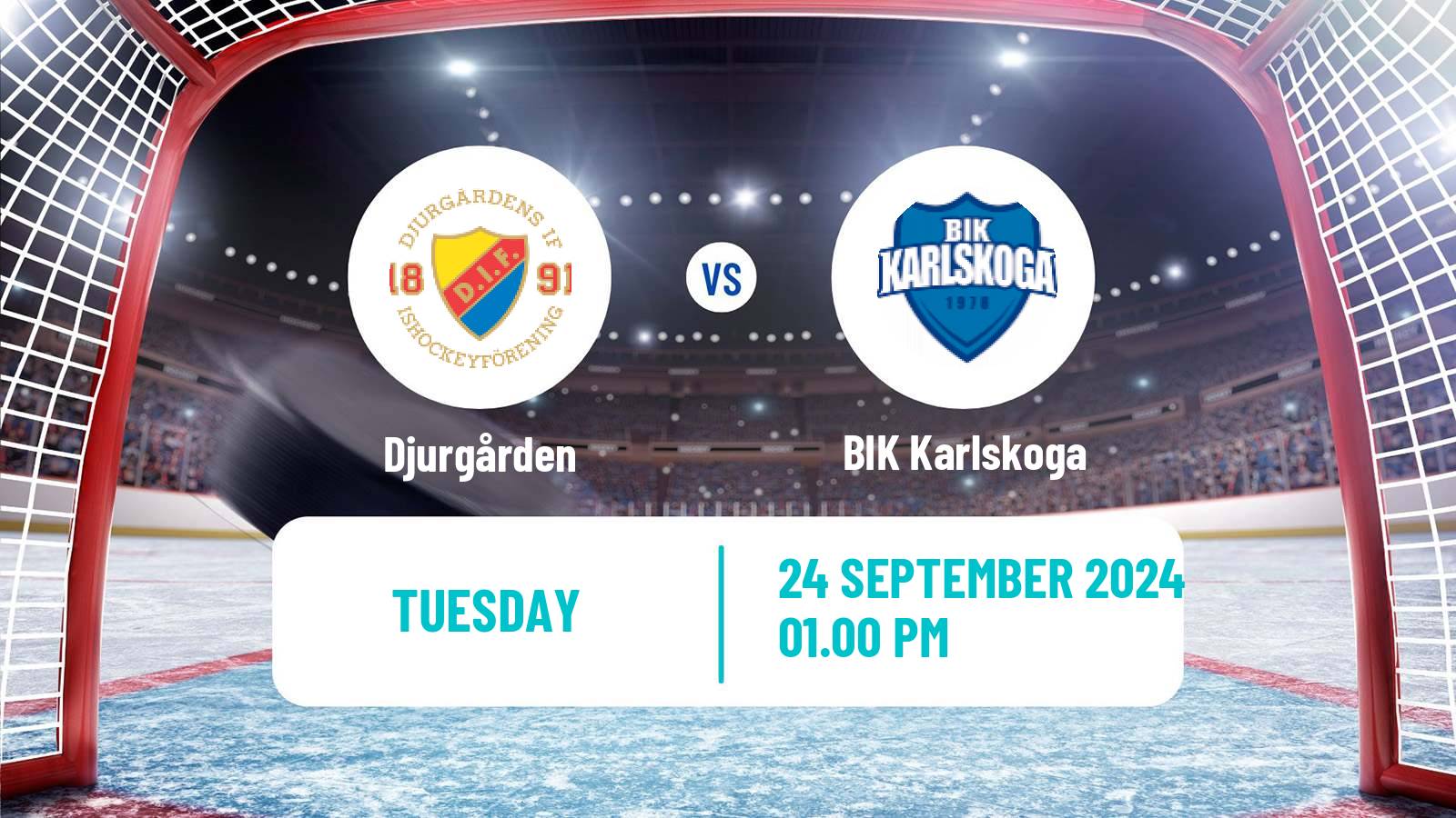 Hockey Swedish Hockey Allsvenskan Djurgården - BIK Karlskoga