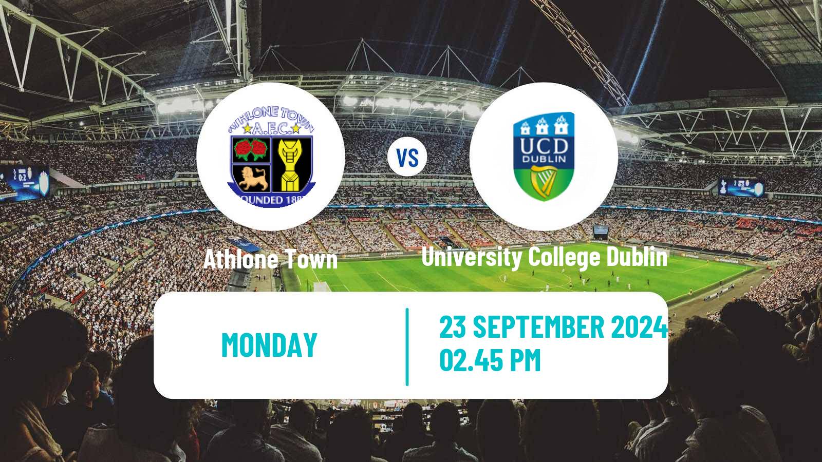 Soccer Irish Division 1 Athlone Town - University College Dublin