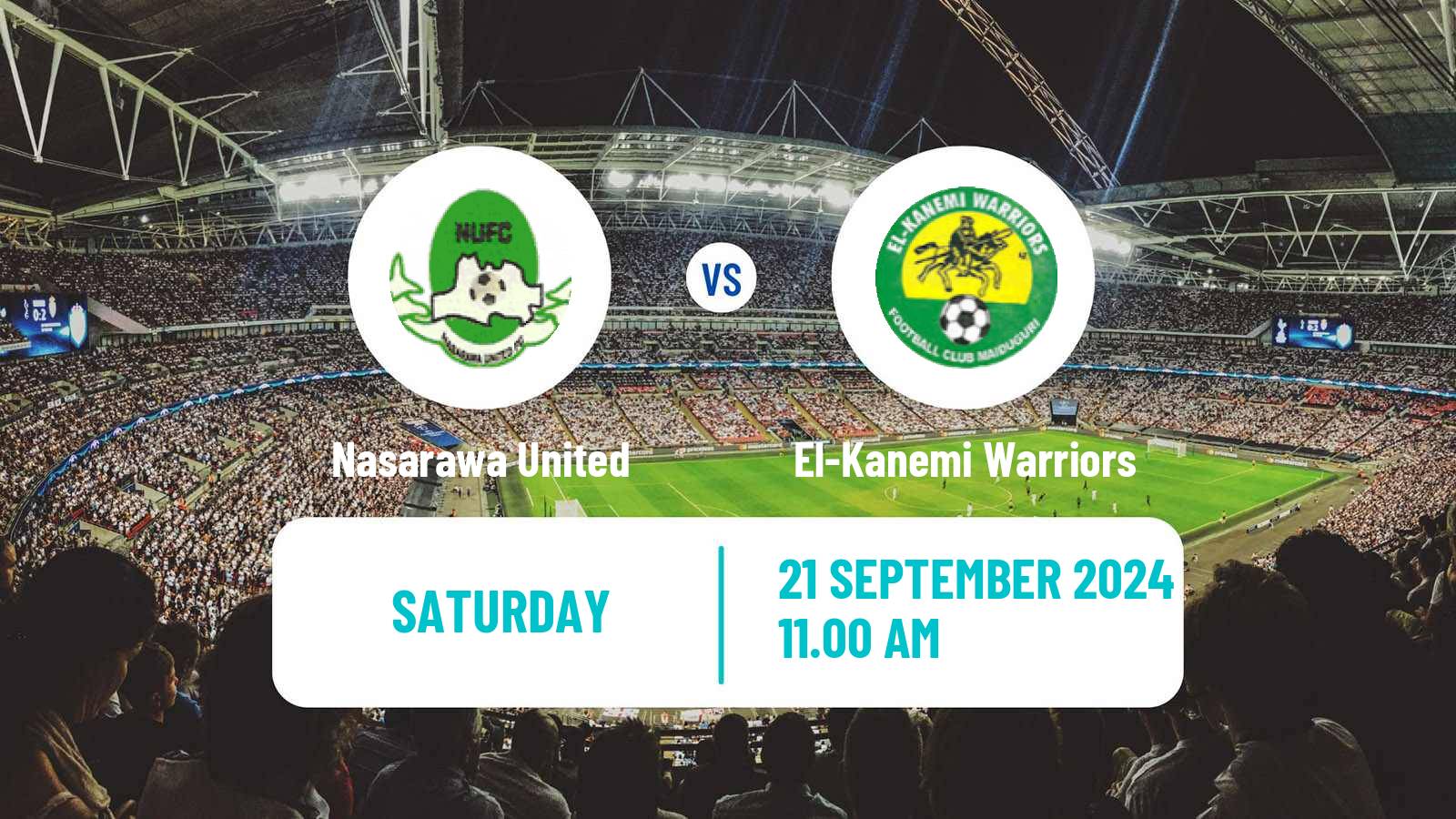 Soccer Nigerian Premier League Nasarawa United - El-Kanemi Warriors