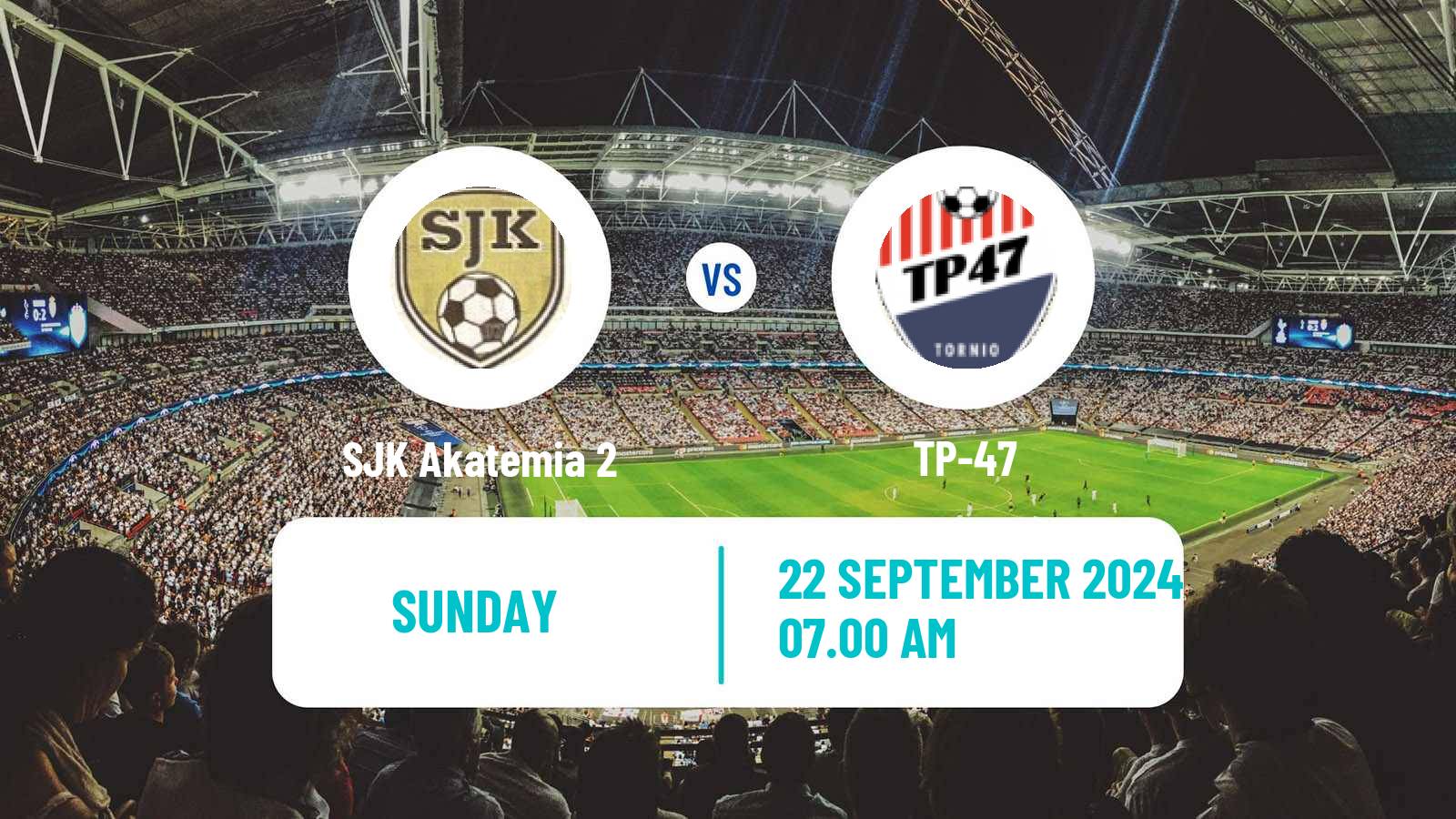 Soccer Finnish Kakkonen Group C SJK Akatemia 2 - TP-47