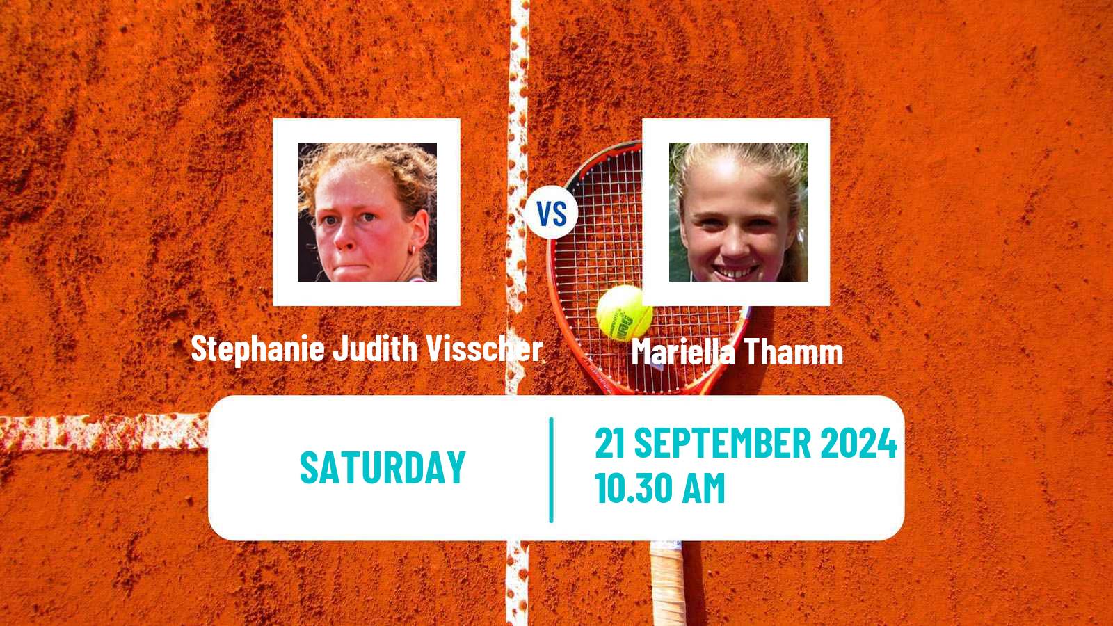 Tennis ITF W15 Nogent Sur Marne Women Stephanie Judith Visscher - Mariella Thamm