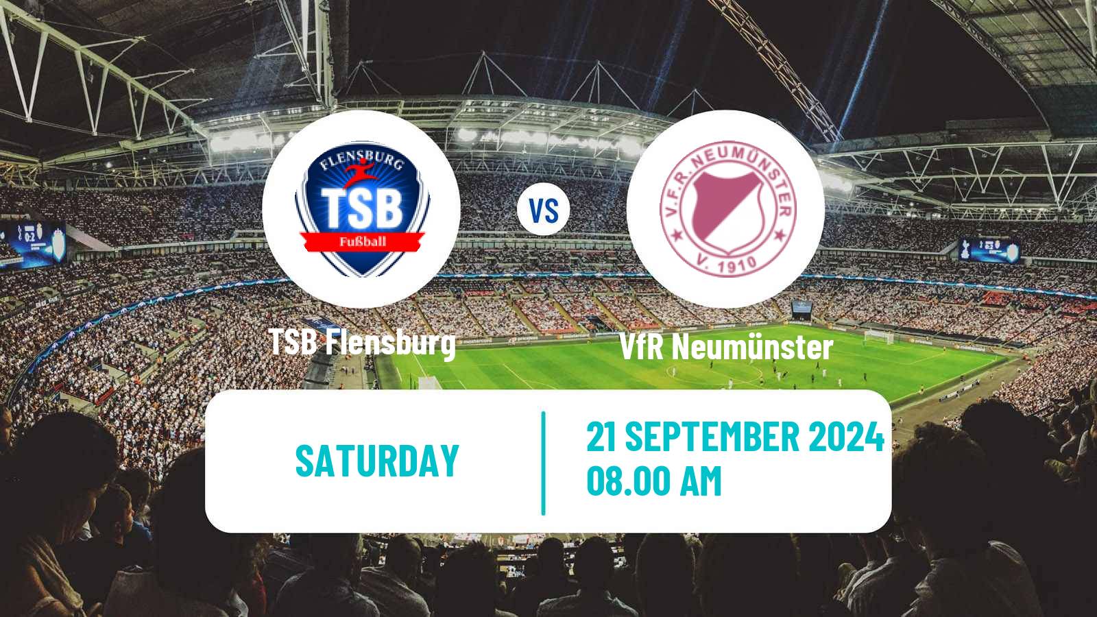 Soccer German Oberliga Schleswig-Holstein TSB Flensburg - VfR Neumünster